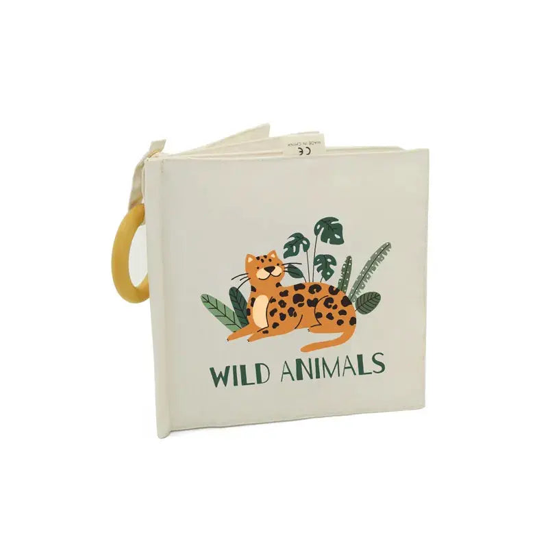 Clevfy Wild Animals Fabric Baby Book