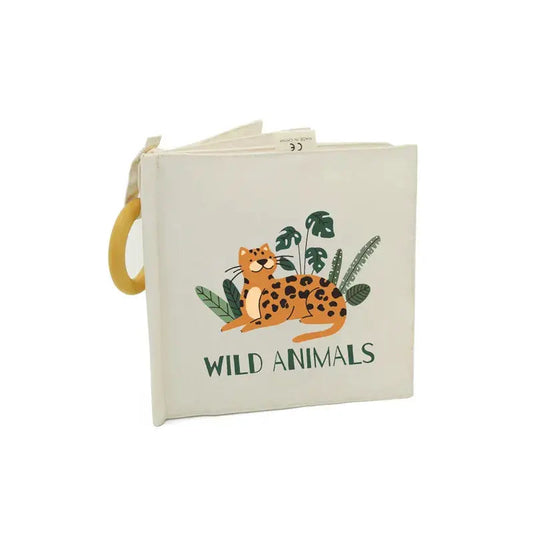 Clevfy Wild Animals Fabric Baby Book