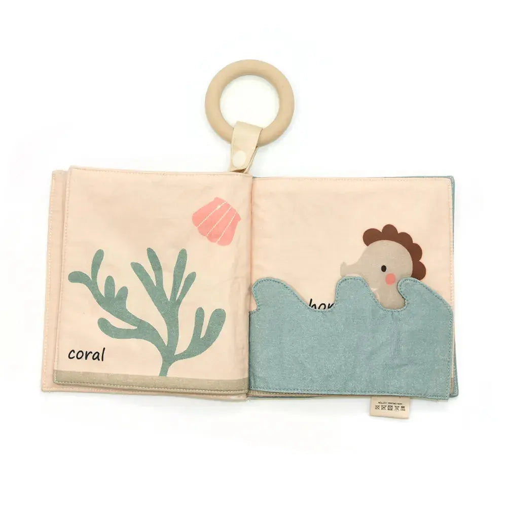 Clevfy Ocean Friends Fabric Baby Book