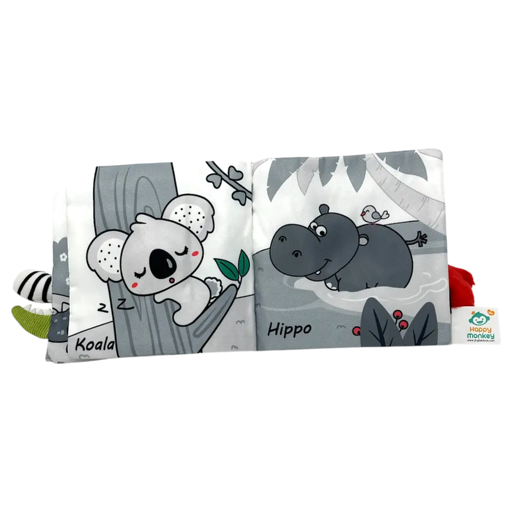 Clevfy Marine Animals Fabric Baby Book